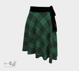Scottish MacLean Hunting Ancient Clan Tartan Classic Wrap Skirt