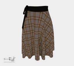 Scottish MacIntyre Hunting Weathered Clan Tartan Classic Wrap Skirt