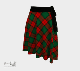 Scottish Stewart Atholl Modern Clan Tartan Classic Wrap Skirt