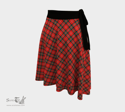 Scottish Stuart of Bute Clan Tartan Classic Wrap Skirt