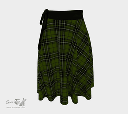 Scottish MacLean Hunting Clan Tartan Classic Wrap Skirt