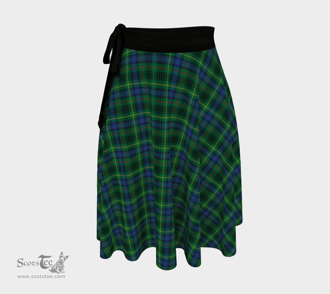 Scottish Stewart Hunting Modern Clan Tartan Classic Wrap Skirt