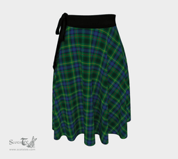 Scottish Stewart Hunting Modern Clan Tartan Classic Wrap Skirt