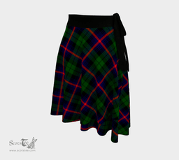 Scottish Urquhart Broad Red Ancient Clan Tartan Classic Wrap Skirt