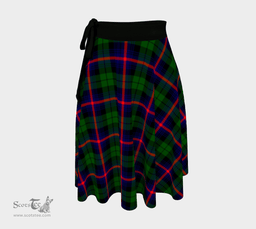 Scottish Urquhart Broad Red Ancient Clan Tartan Classic Wrap Skirt