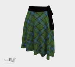 Scottish MacMillan Hunting Ancient Clan Tartan Classic Wrap Skirt