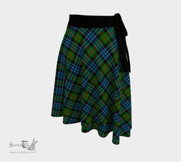 Scottish Newlands of Lauriston Clan Tartan Classic Wrap Skirt