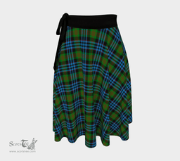 Scottish Newlands of Lauriston Clan Tartan Classic Wrap Skirt
