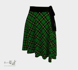 Scottish Wallace Hunting - Green Clan Tartan Classic Wrap Skirt