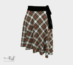 Scottish Stewart Dress Modern Clan Tartan Classic Wrap Skirt