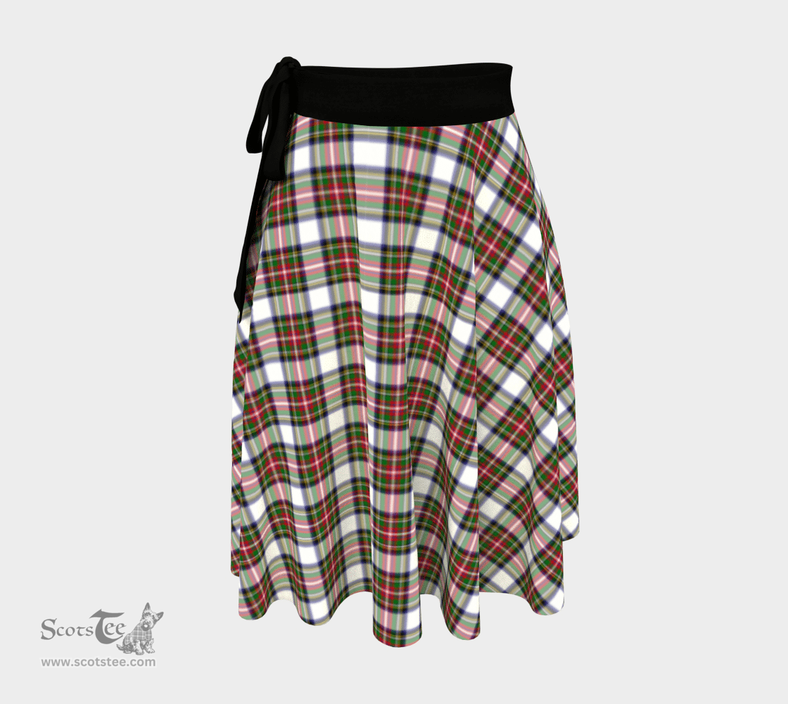 Scottish Stewart Dress Modern Clan Tartan Classic Wrap Skirt