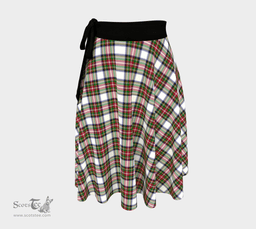 Scottish Stewart Dress Modern Clan Tartan Classic Wrap Skirt