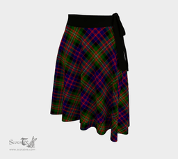 Scottish Stewart Old Weathered Clan Tartan Classic Wrap Skirt