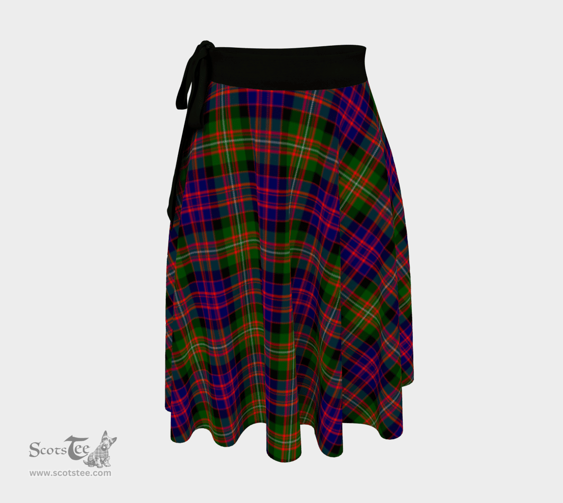 Scottish Stewart Old Weathered Clan Tartan Classic Wrap Skirt