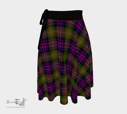 Scottish Stewart Old Weathered Clan Tartan Classic Wrap Skirt