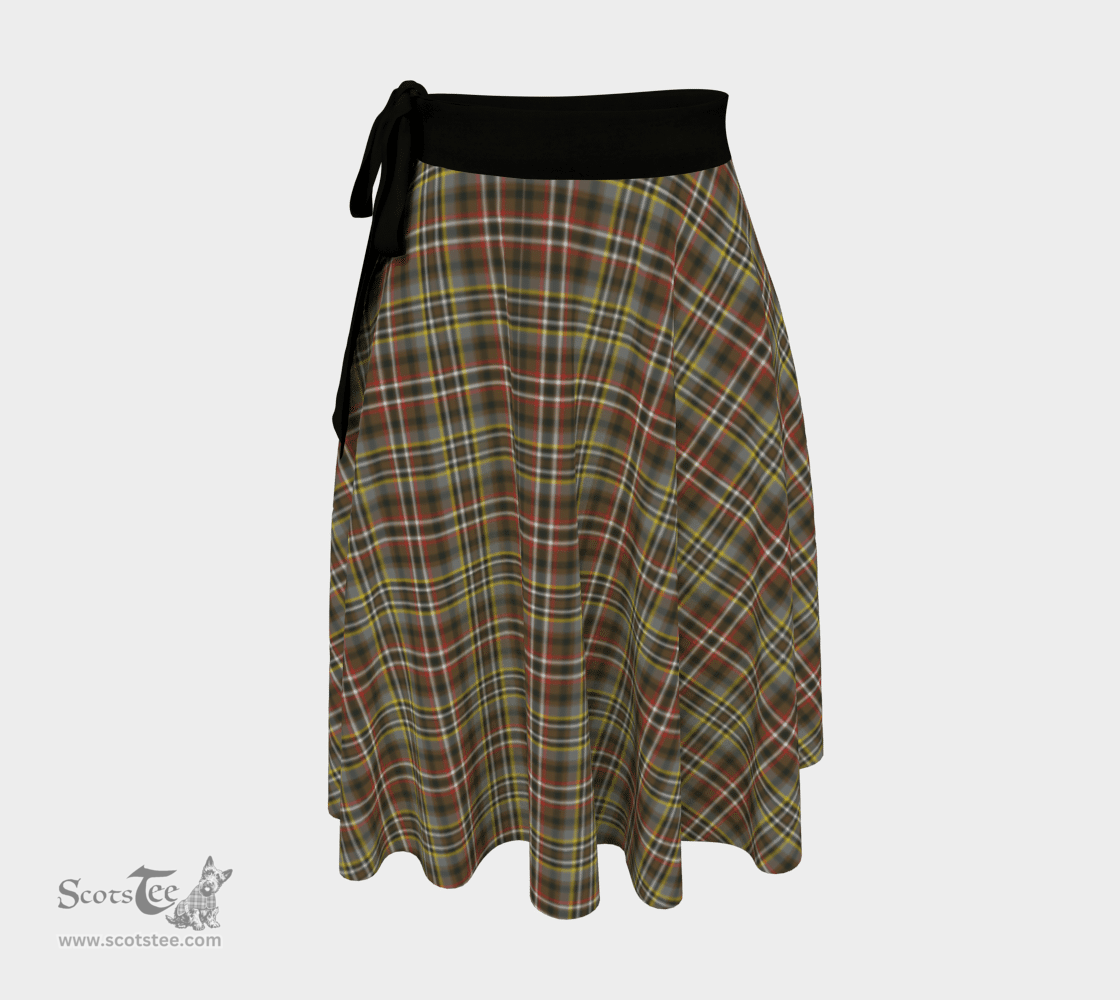 Scottish Scott Green Weathered Clan Tartan Classic Wrap Skirt