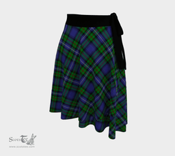 Scottish Robertson Hunting Modern Clan Tartan Classic Wrap Skirt