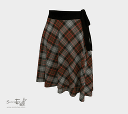 Scottish MacRae Hunting Weathered Clan Tartan Classic Wrap Skirt