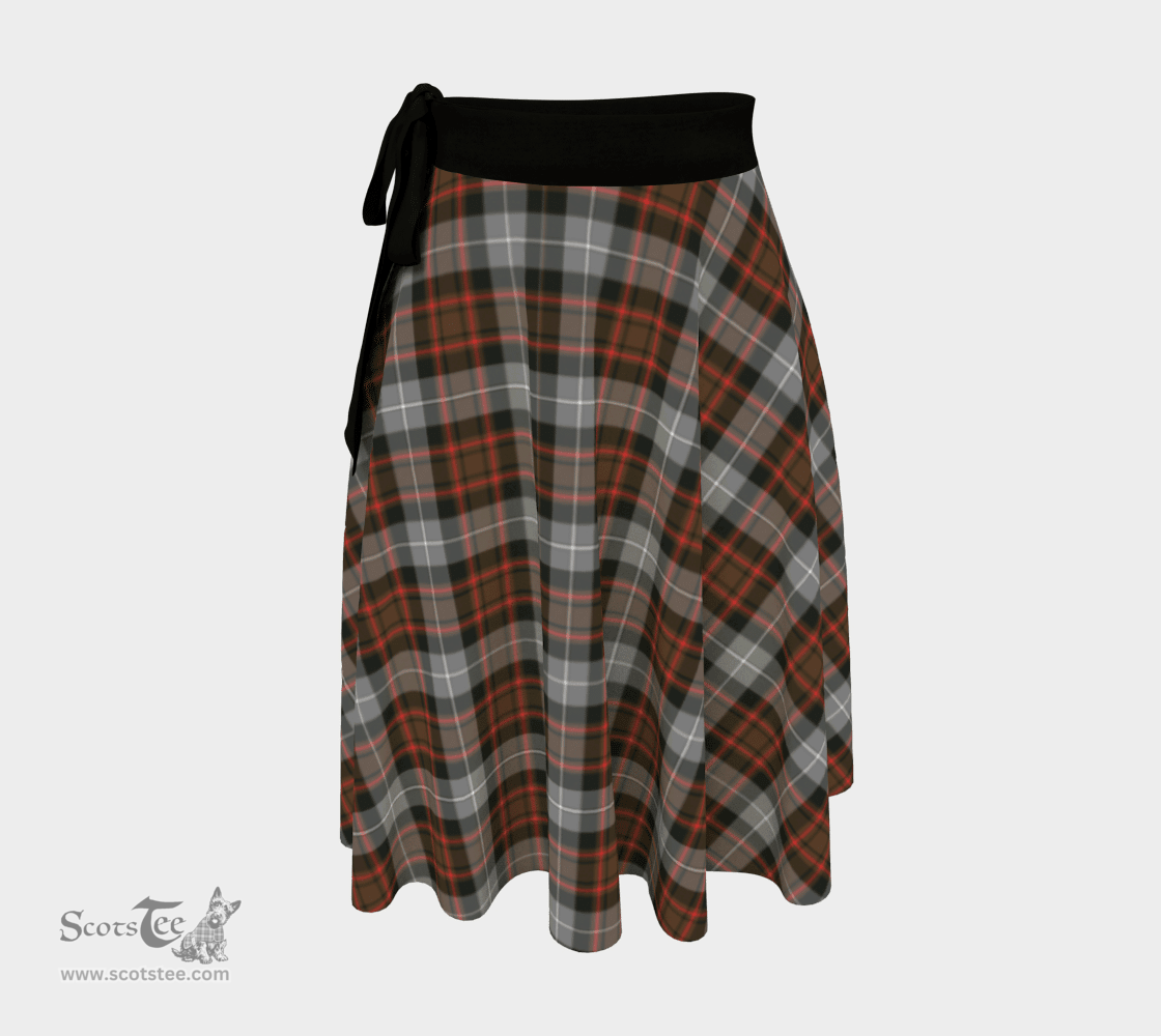 Scottish MacRae Hunting Weathered Clan Tartan Classic Wrap Skirt