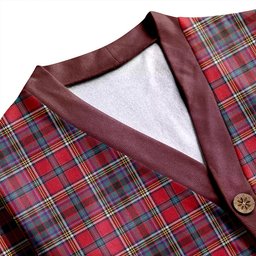 Scottish Anderson of Ardbrake Clan Crest Tartan V neck Knitted Fleece Cardigans