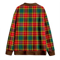 Scottish Baxter of Balgavies Modern Clan Crest Tartan V neck Knitted Fleece Cardigans