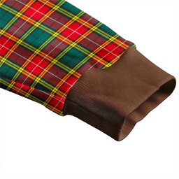 Scottish Baxter of Balgavies Modern Clan Crest Tartan V neck Knitted Fleece Cardigans