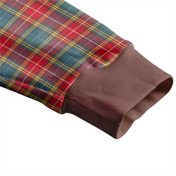 Scottish Baxter of Balgavies Weathered Clan Crest Tartan V neck Knitted Fleece Cardigans