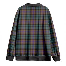 Scottish Baird (Baines) Weathered Clan Crest Tartan V neck Knitted Fleece Cardigans