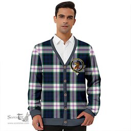 Scottish Baird Dress (Baines Dress) Clan Crest Tartan V neck Knitted Fleece Cardigans