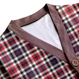 Scottish Bell Border (Bell Southern Bell) Weathered Clan Crest Tartan V neck Knitted Fleece Cardigans