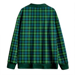 Scottish Baillie of Polkemmet Ancient Clan Crest Tartan V neck Knitted Fleece Cardigans