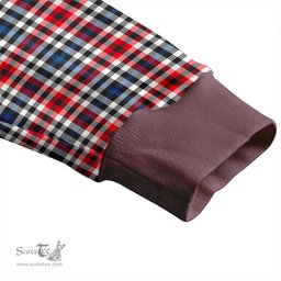 Scottish Bell Border (Bell Southern Bell) Modern Clan Crest Tartan V neck Knitted Fleece Cardigans