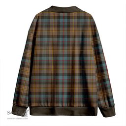 Scottish Baillie Weathered Clan Crest Tartan V neck Knitted Fleece Cardigans