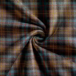 Scottish Baillie Weathered Clan Crest Tartan V neck Knitted Fleece Cardigans
