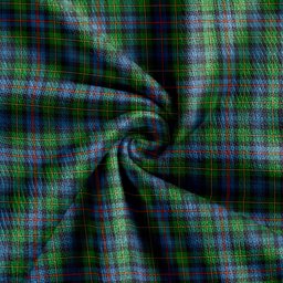 Scottish Baillie of Lamington Weathered Clan Crest Tartan V neck Knitted Fleece Cardigans