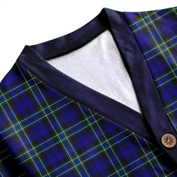 Scottish Arbuthnot Modern Clan Crest Tartan V neck Knitted Fleece Cardigans