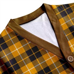 Scottish Barclay Dress Ancient Clan Crest Tartan V neck Knitted Fleece Cardigans