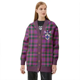 Scottish Belfrage (Belfarge) Ancient Clan Crest Tartan V neck Knitted Fleece Cardigans