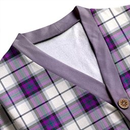 Scottish Alexander of Menstry Dress Modern Clan Crest Tartan V neck Knitted Fleece Cardigans