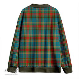 Scottish Beaton Ancient Clan Crest Tartan V neck Knitted Fleece Cardigans