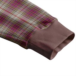 Scottish Anderson Ross Weathered Clan Crest Tartan V neck Knitted Fleece Cardigans
