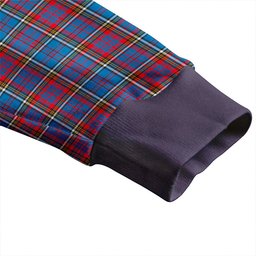 Scottish Anderson Red Weathered Clan Crest Tartan V neck Knitted Fleece Cardigans