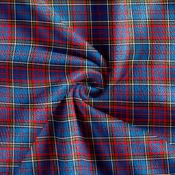 Scottish Anderson Red Weathered Clan Crest Tartan V neck Knitted Fleece Cardigans
