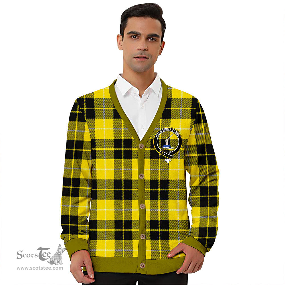 Scottish Barclay Dress Modern Clan Crest Tartan V neck Knitted Fleece Cardigans