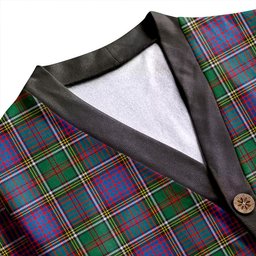 Scottish Anderson of Kinneddar Hunting Weathered Clan Crest Tartan V neck Knitted Fleece Cardigans