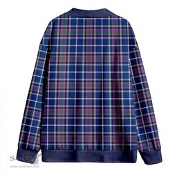 Scottish Alexander of Menstry Modern Clan Crest Tartan V neck Knitted Fleece Cardigans