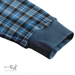 Scottish Clark Modern Clan Crest Tartan V neck Knitted Fleece Cardigans