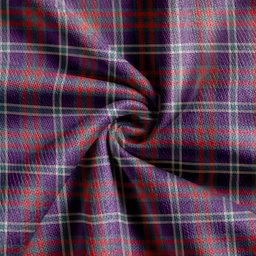 Scottish Cathcart Weathered Clan Crest Tartan V neck Knitted Fleece Cardigans