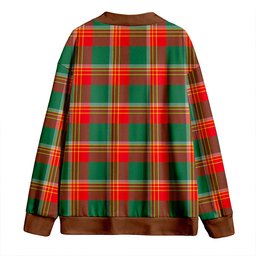 Scottish Brisbane Modern Clan Crest Tartan V neck Knitted Fleece Cardigans