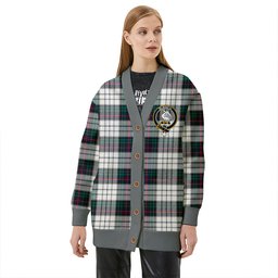 Scottish Campbell of Cawdor Dress Modern 2 Clan Crest Tartan V neck Knitted Fleece Cardigans